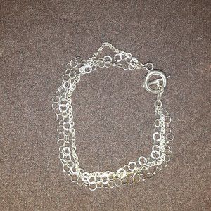 Sterling Silver Jewelry - Sterling Silver multi strand bracelet, toggle Sterling Silver Jewelry - Sterling Silver multi strand bracelet, toggle